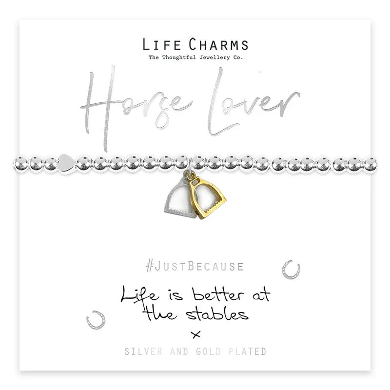 Jewellery 'Life Is Better at The Stables' Stirrups Bracelet