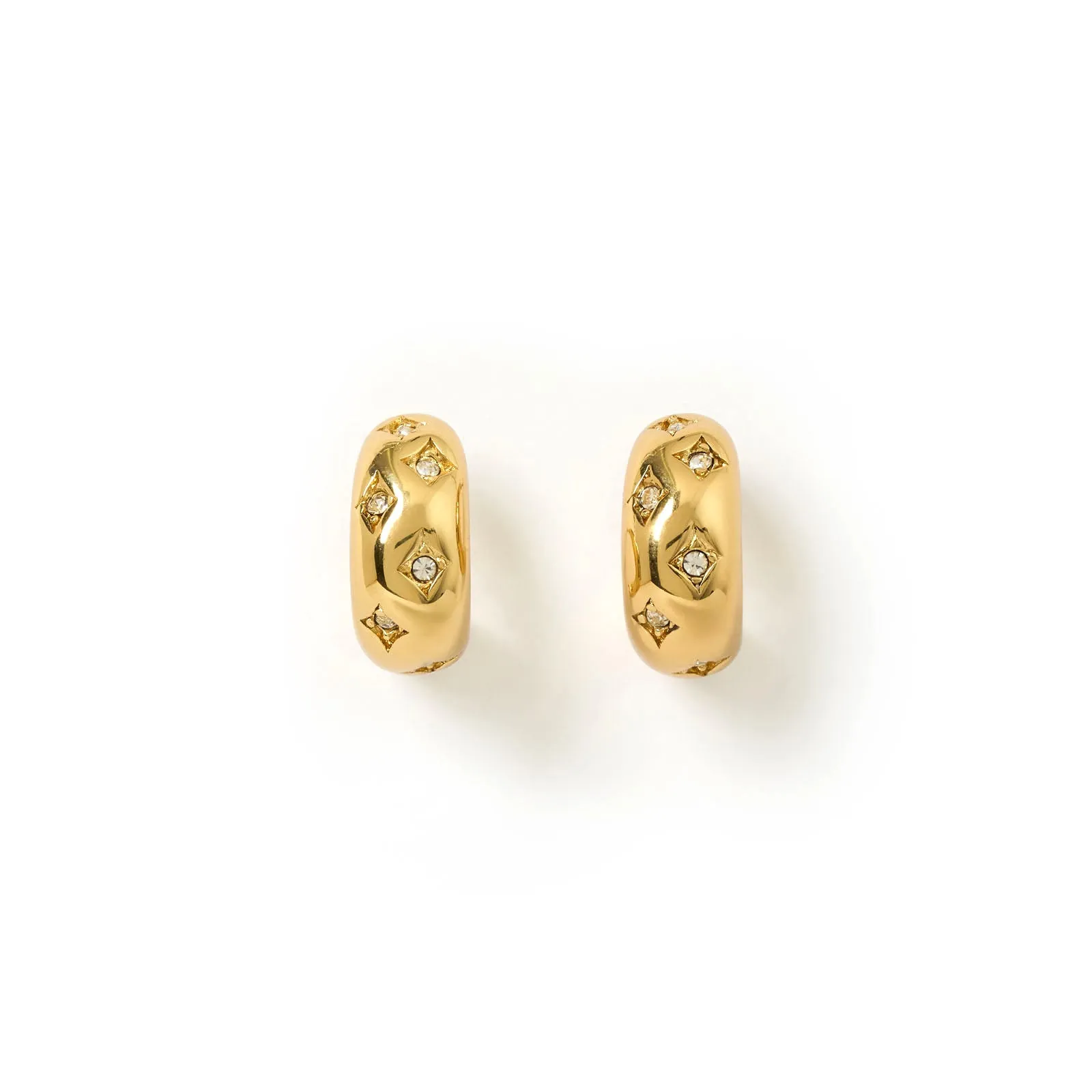 Juelz Hoop Earrings - Stone