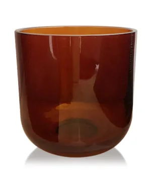 Jumbo Round Bottom Tumbler - Amber Jar 700ml