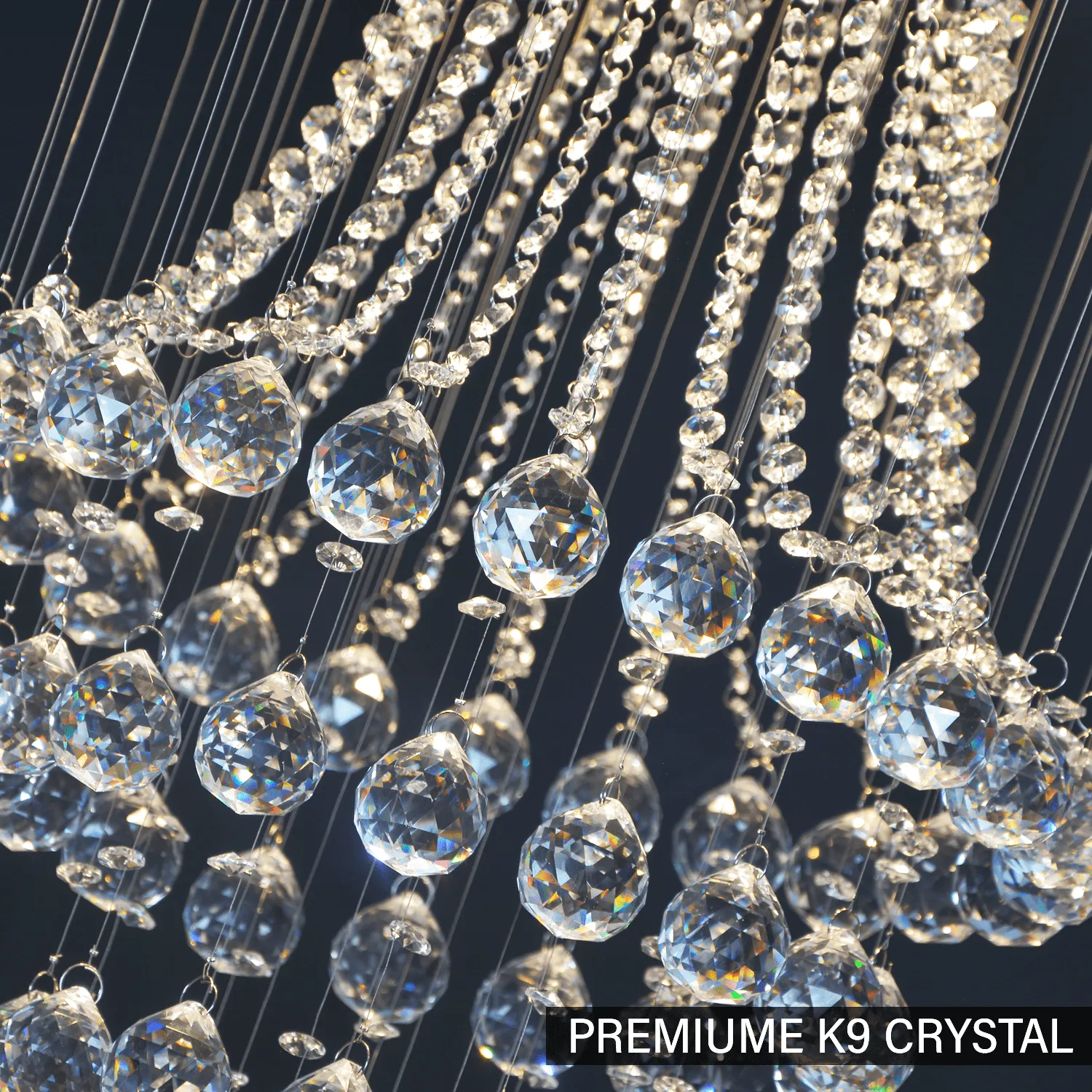 K9 Crystal Raindrop Chandelier