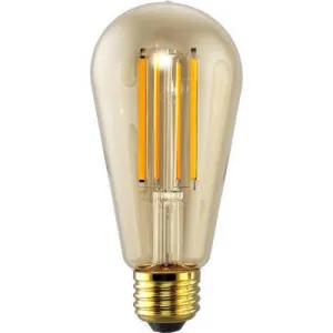 LED ST19 320 Deg, 5W-400lm, Dimmable,  2200K, E26, 120VAC Amber