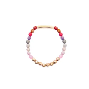 Magenta Ombre Beaded Bracelet