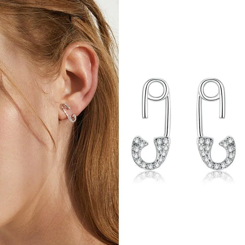 Minimalist Zircon Accented Stud Earrings Collection