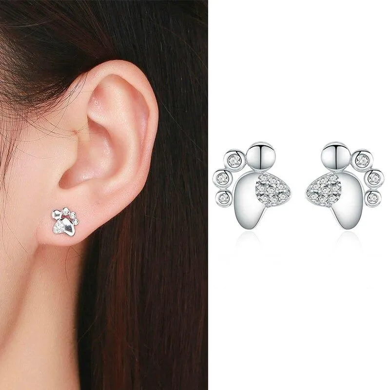 Minimalist Zircon Accented Stud Earrings Collection