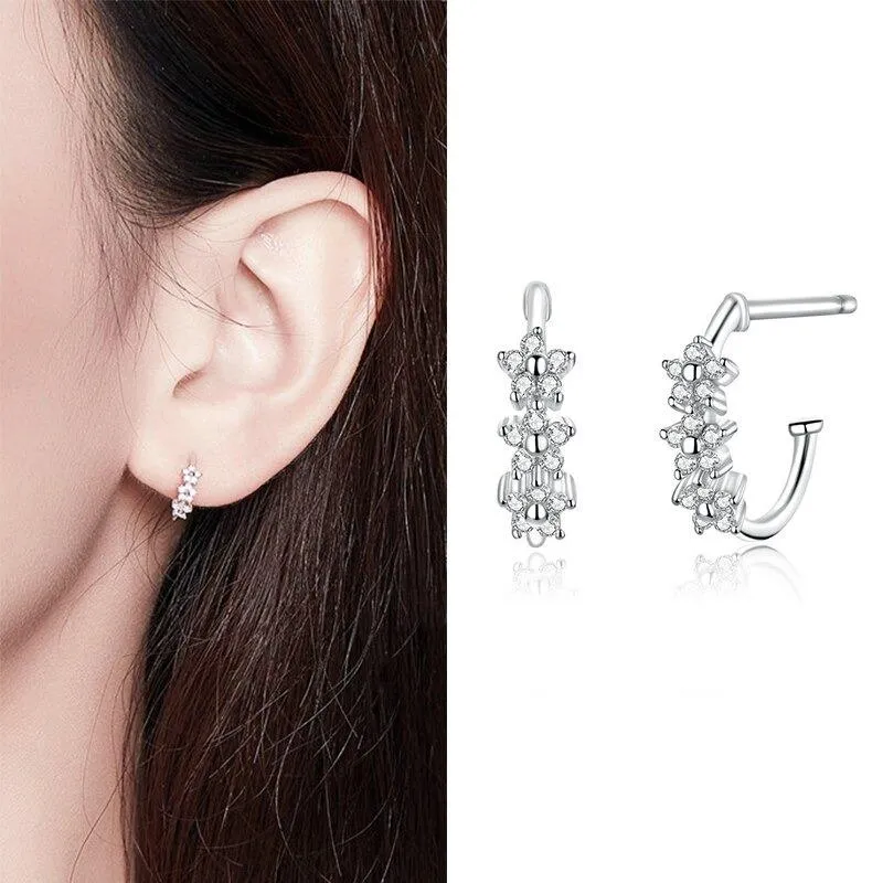 Minimalist Zircon Accented Stud Earrings Collection