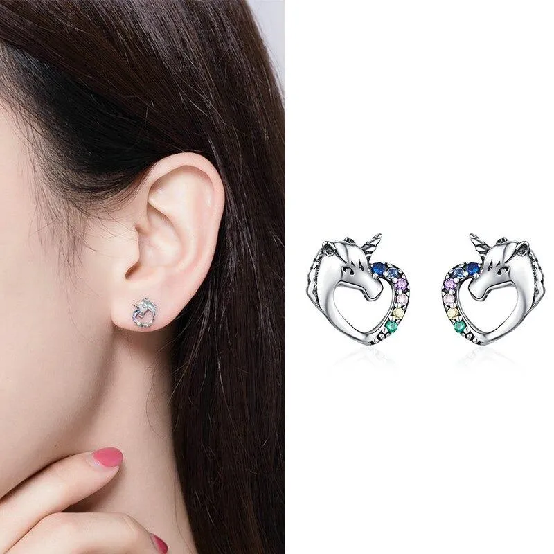 Minimalist Zircon Accented Stud Earrings Collection