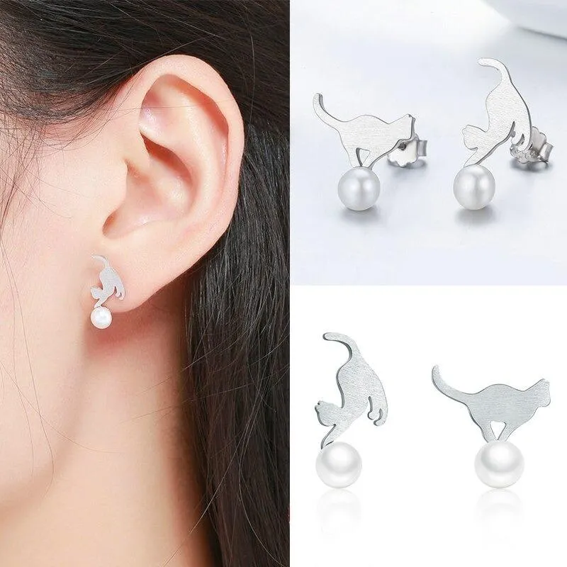 Minimalist Zircon Accented Stud Earrings Collection