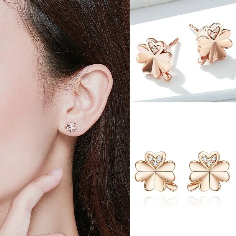 Minimalist Zircon Accented Stud Earrings Collection