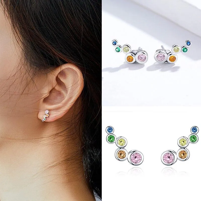 Minimalist Zircon Accented Stud Earrings Collection