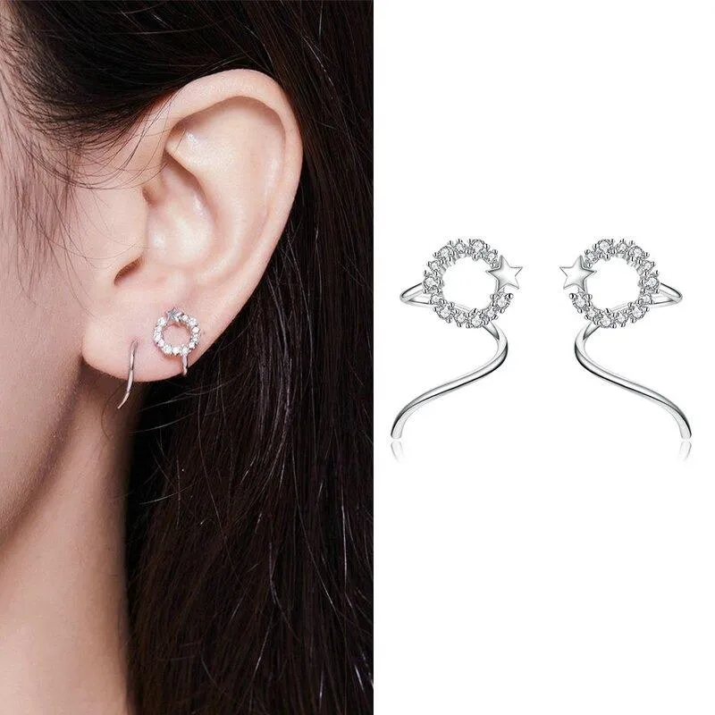 Minimalist Zircon Accented Stud Earrings Collection