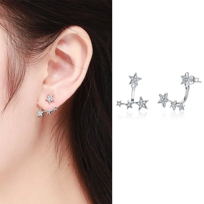 Minimalist Zircon Accented Stud Earrings Collection