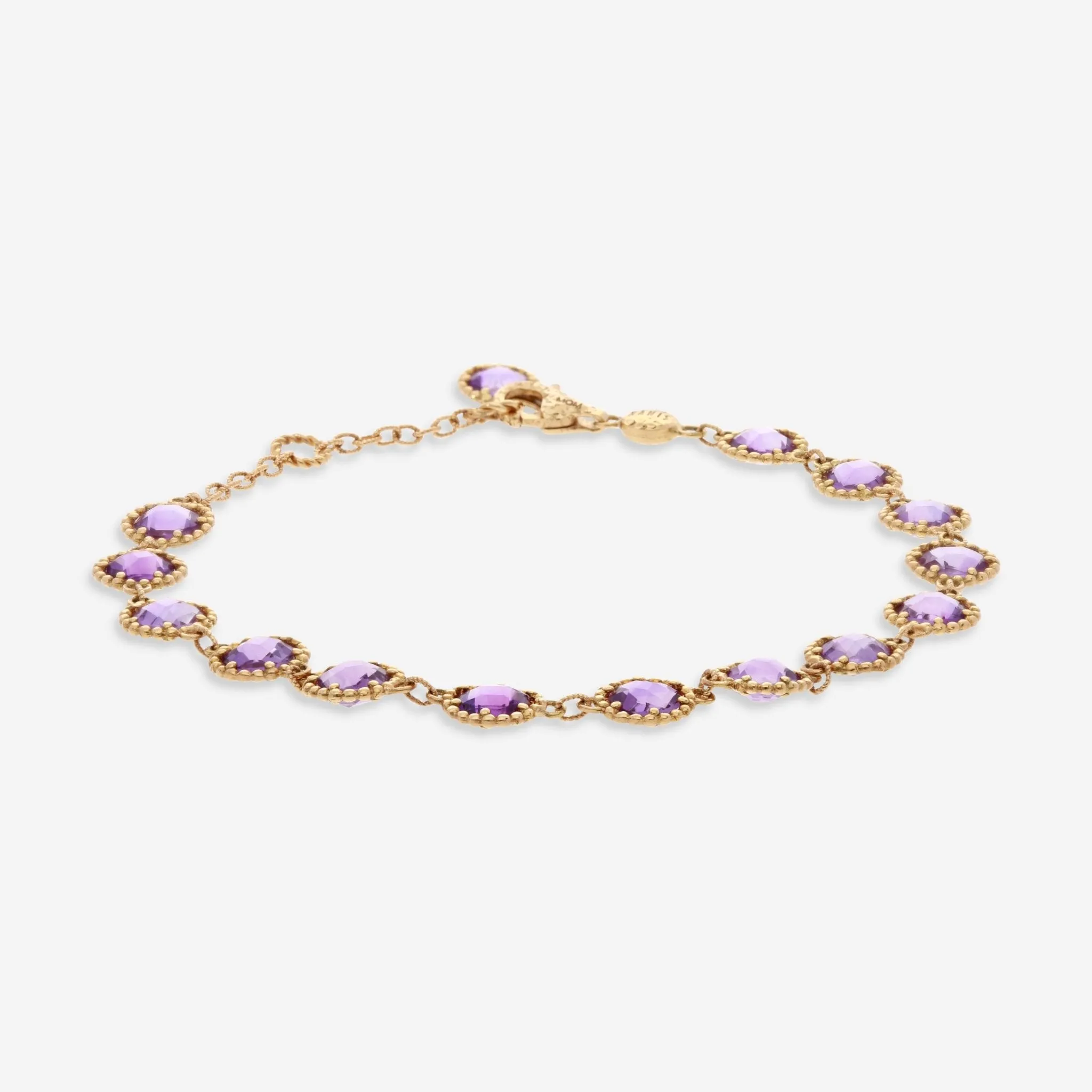 Nanis 18K Yellow Gold Amethyst Bracelet BN15-560