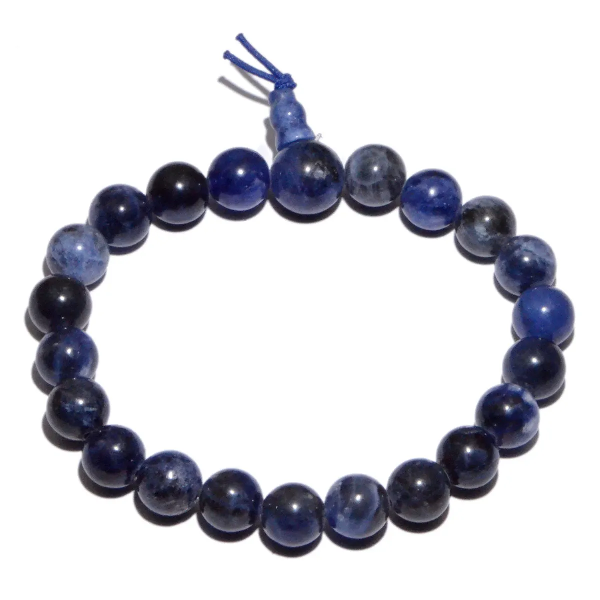 Natural Gemstone Beads Buddhist Prayer Yoga Meditation Wrist Rosary Bracelet 8mm