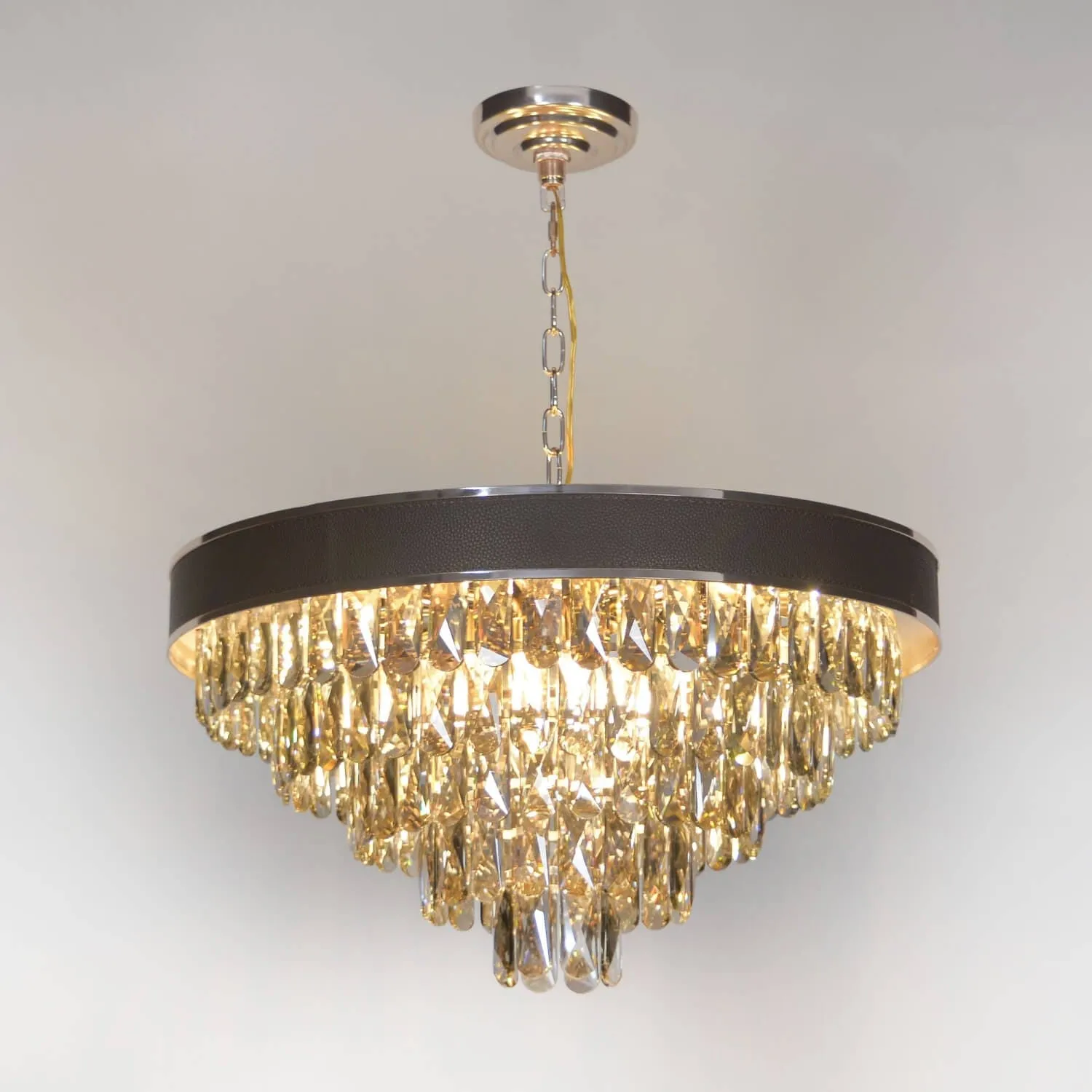 Noire Ceinture Minimalist Crystal Chandelier