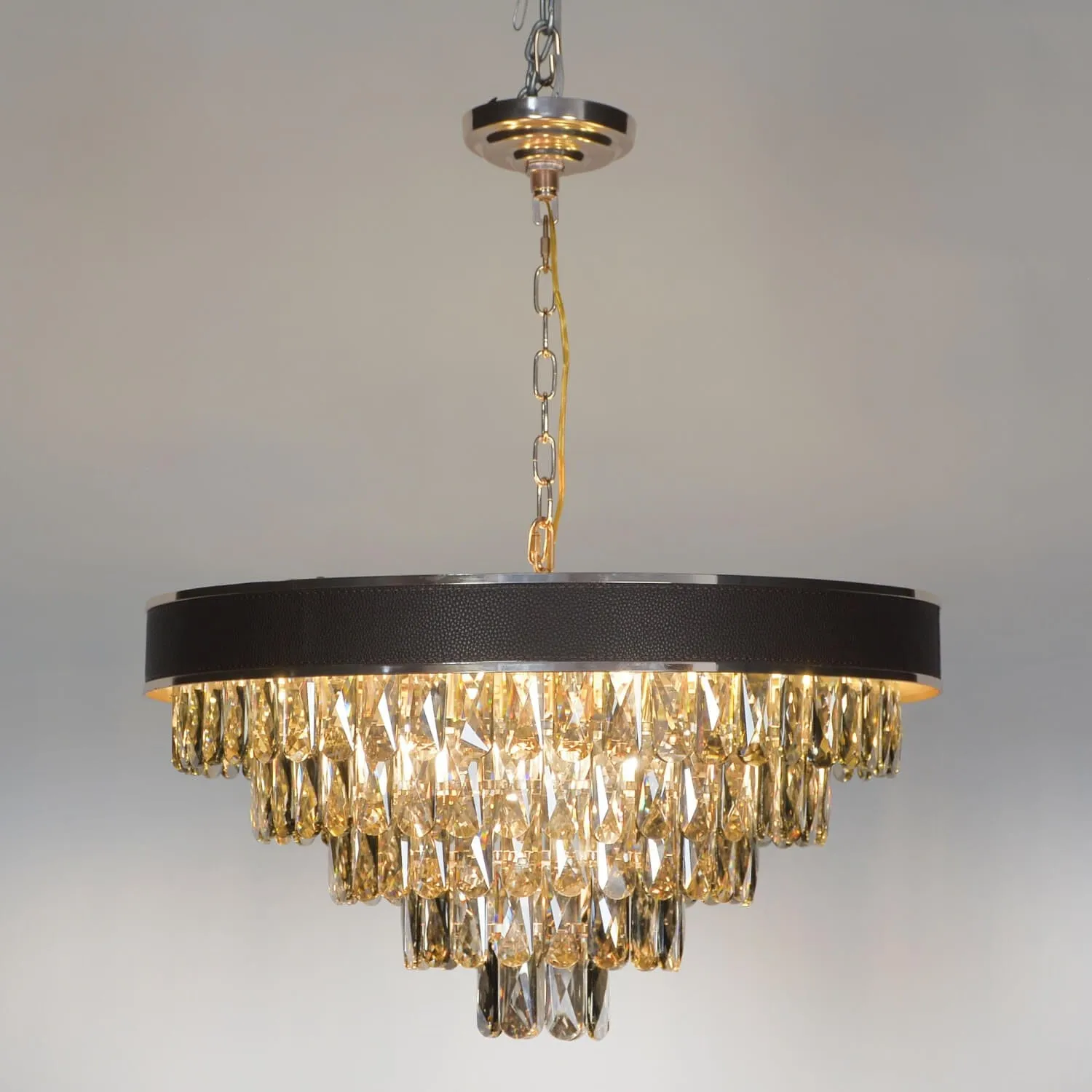 Noire Ceinture Minimalist Crystal Chandelier