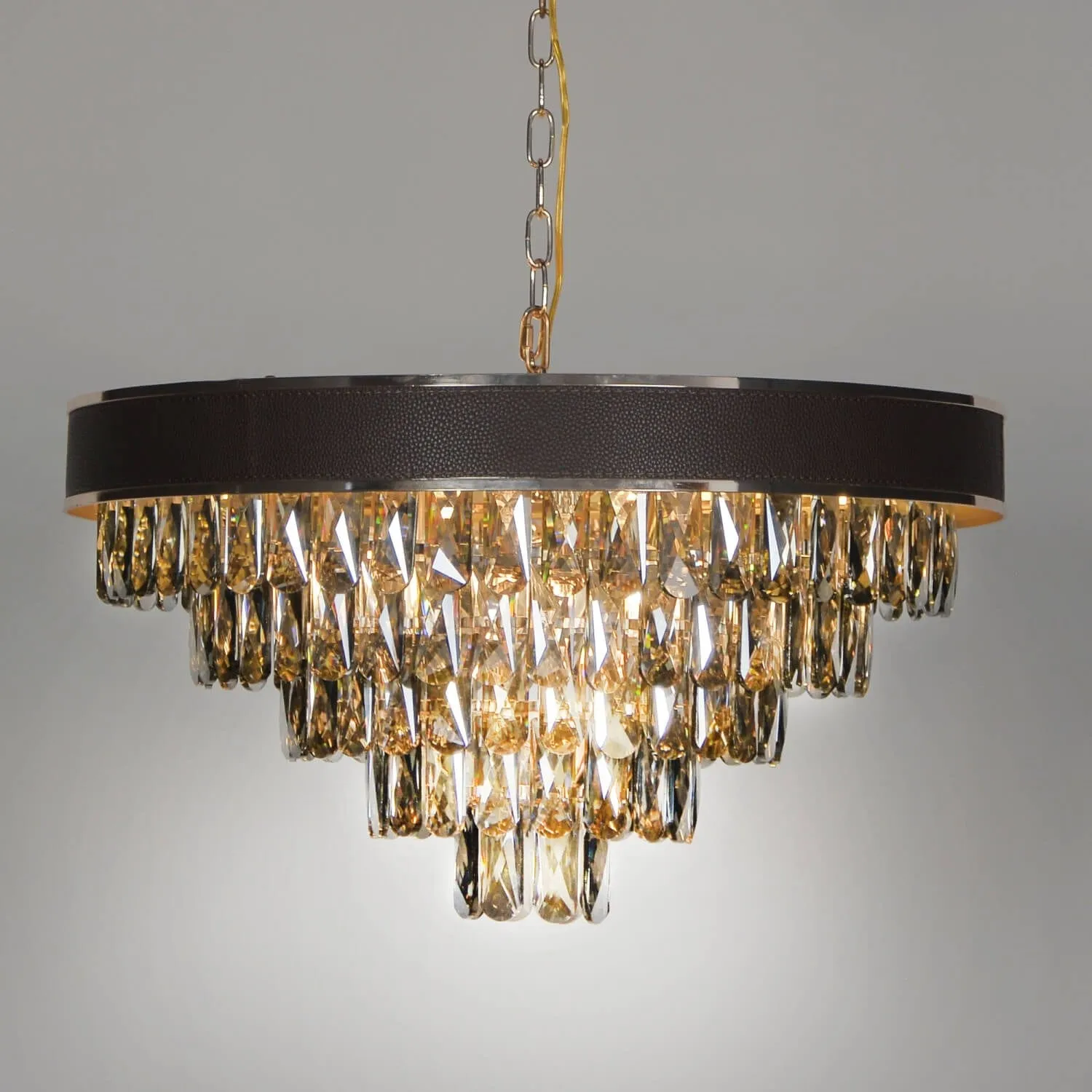 Noire Ceinture Minimalist Crystal Chandelier