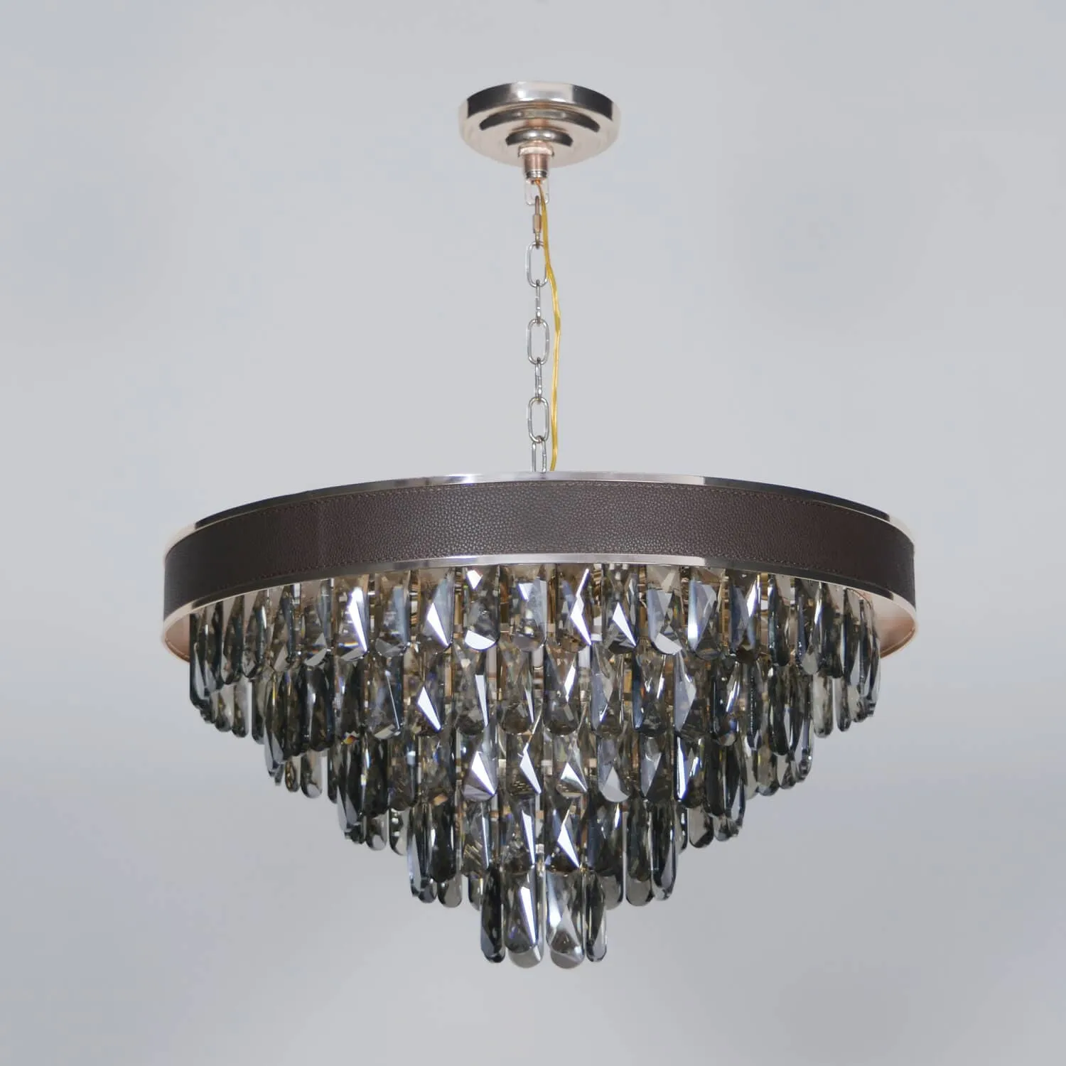 Noire Ceinture Minimalist Crystal Chandelier