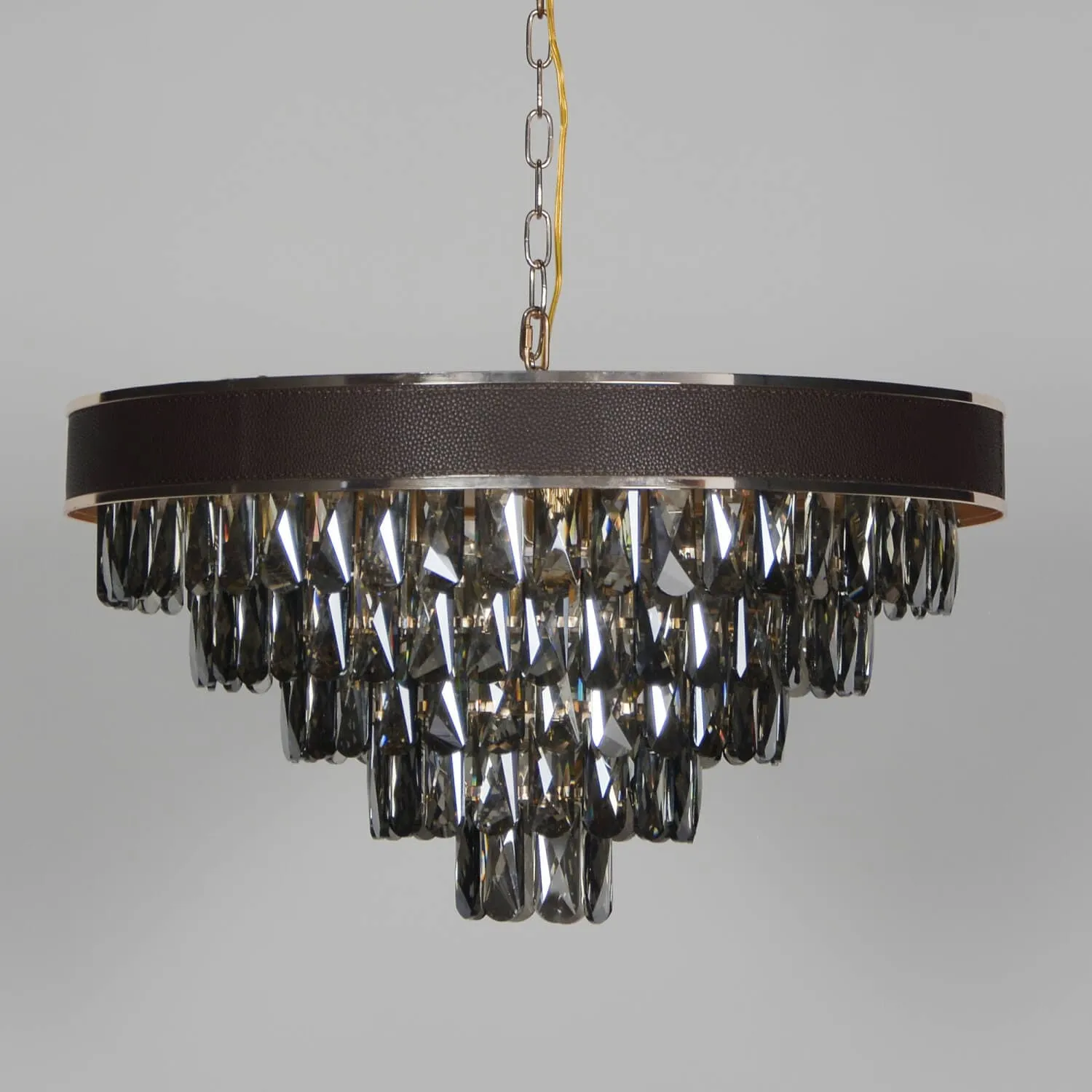 Noire Ceinture Minimalist Crystal Chandelier