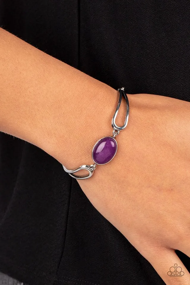 Paparazzi Bracelet ~ A Quarter Past ZEN - Purple