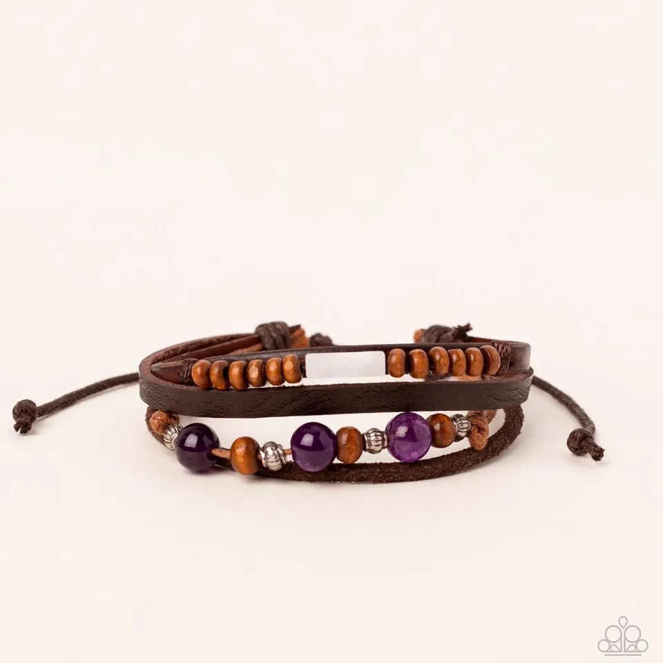 Paparazzi Bracelet ~ Public In-QUARRY - Purple