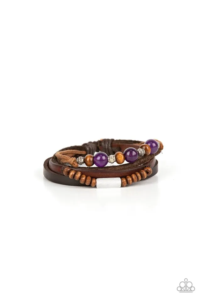 Paparazzi Bracelet ~ Public In-QUARRY - Purple