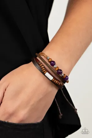 Paparazzi Bracelet ~ Public In-QUARRY - Purple