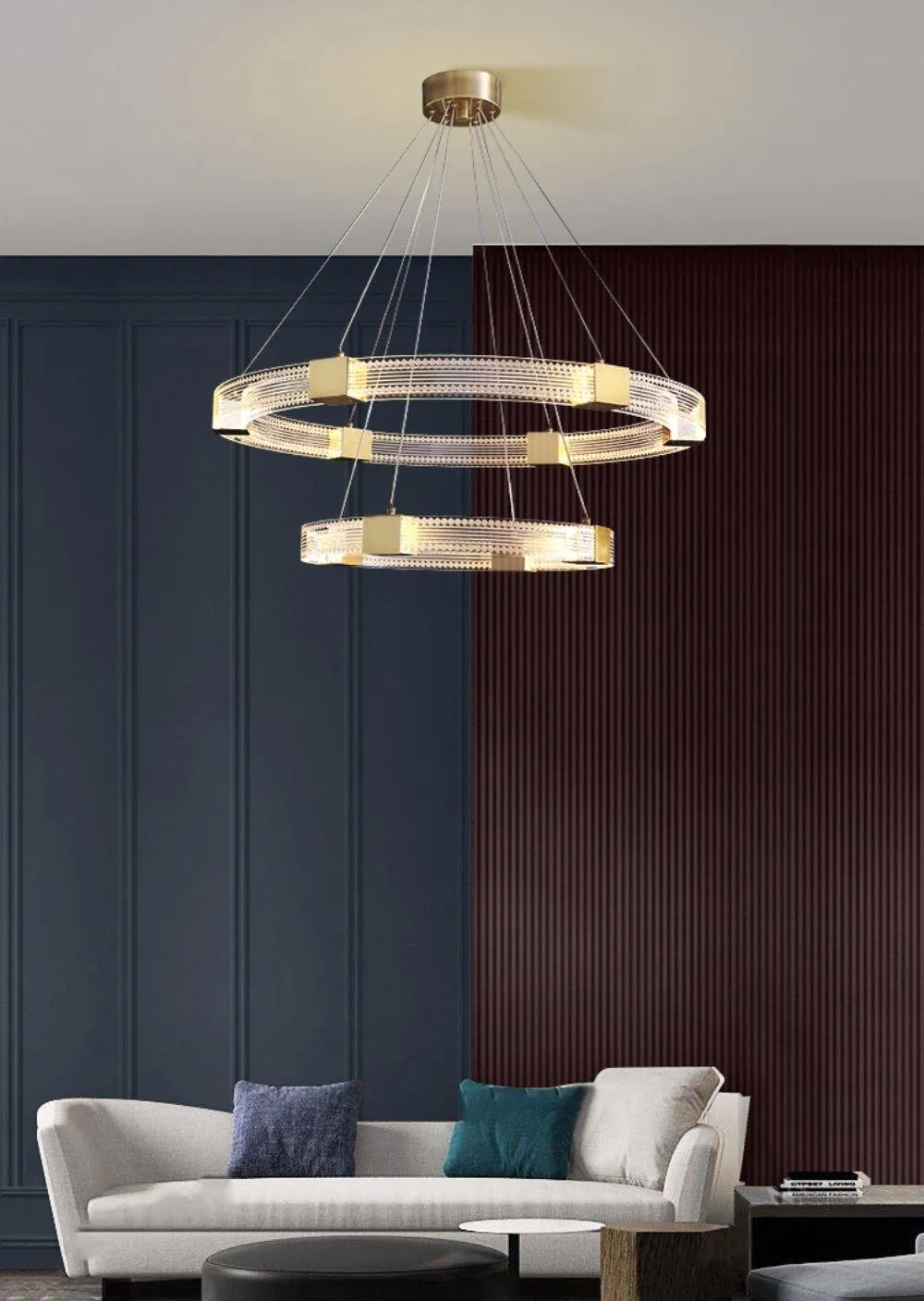 Parallel Ring LED Chandelier