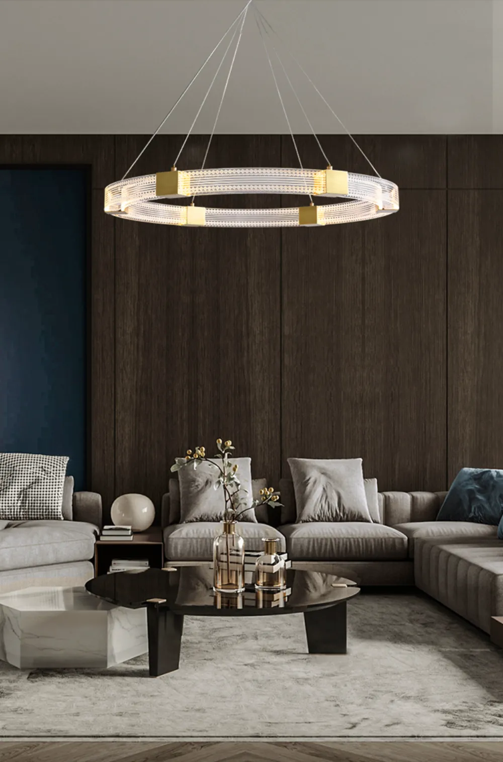 Parallel Ring LED Chandelier