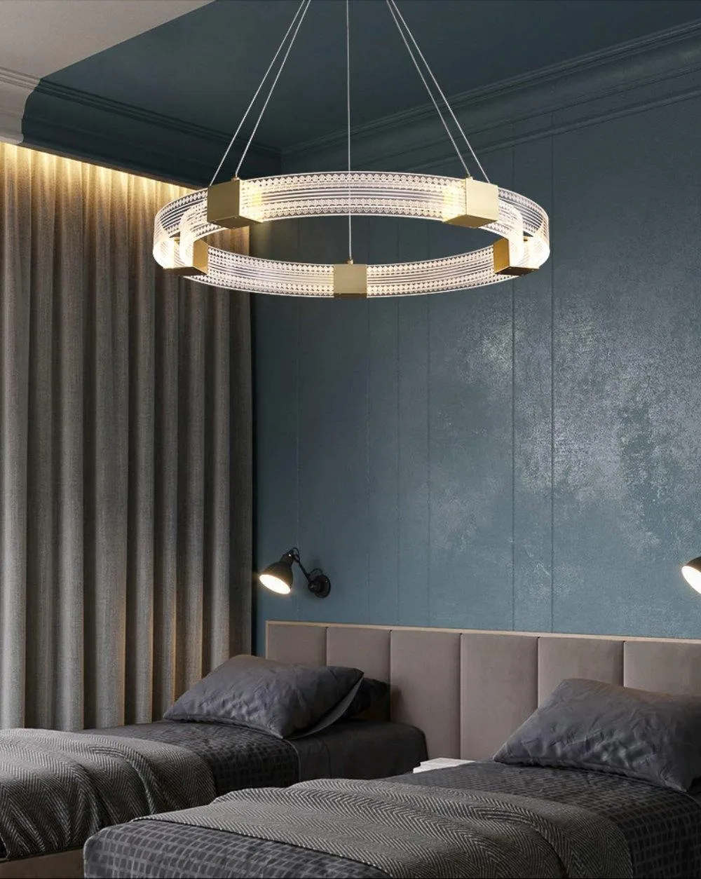 Parallel Ring LED Chandelier