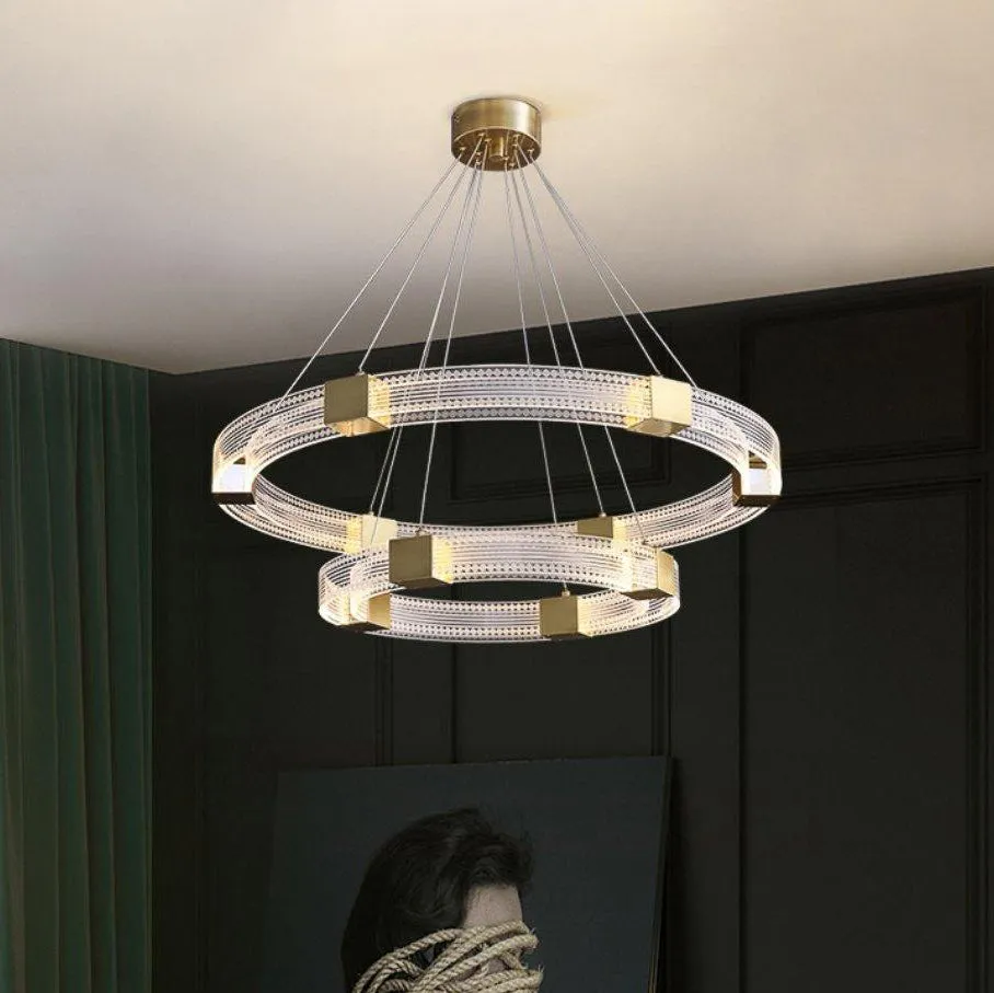 Parallel Ring LED Chandelier