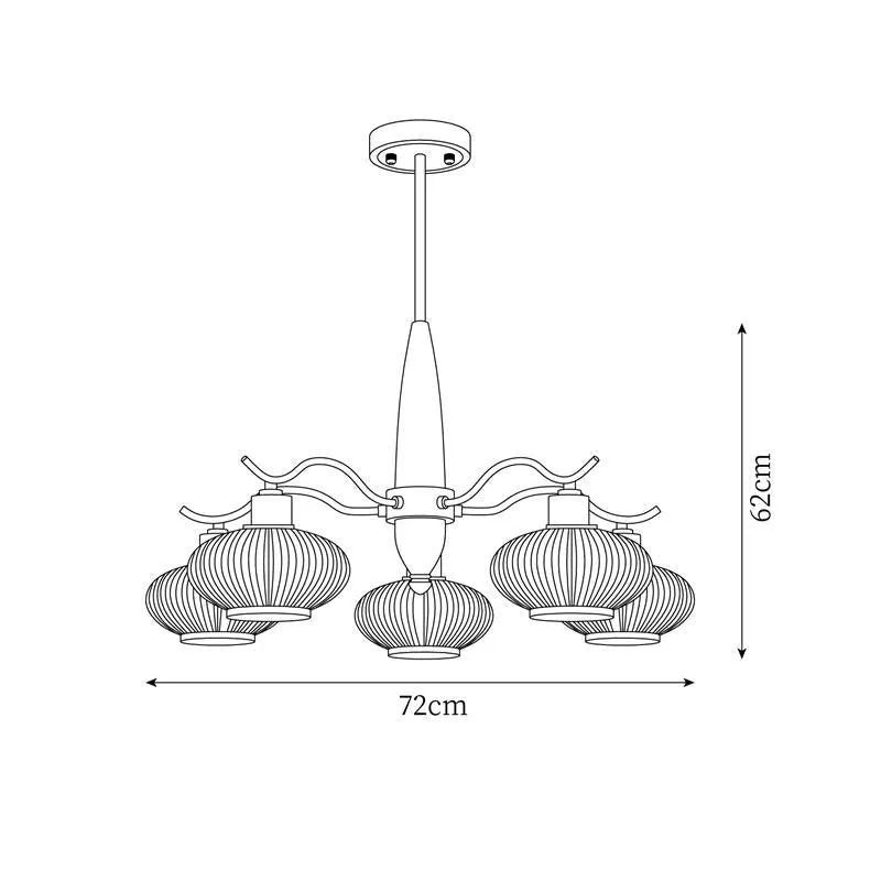 Penton Glass Chandelier