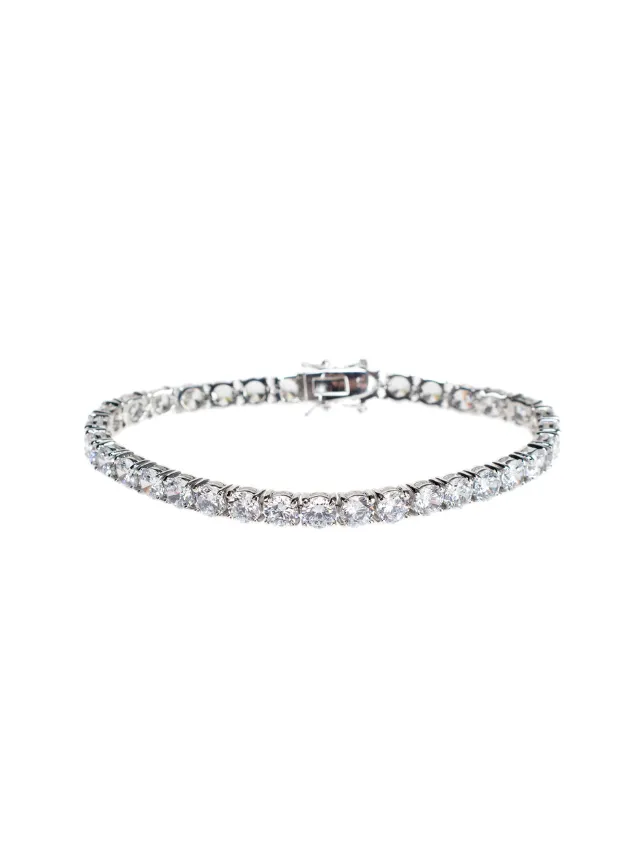 Round CZ Tennis Bracelet