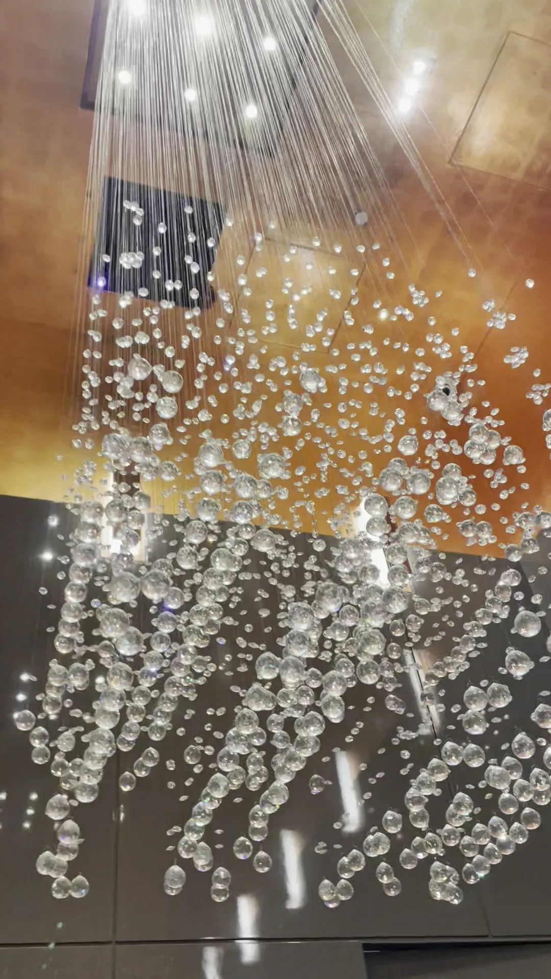 Rylight Floating Crystal Raindrop Chandelier