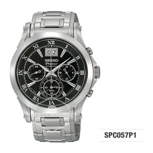 Seiko Premier Chronograph Watch SPC057P1 (Not For EU Buyers)