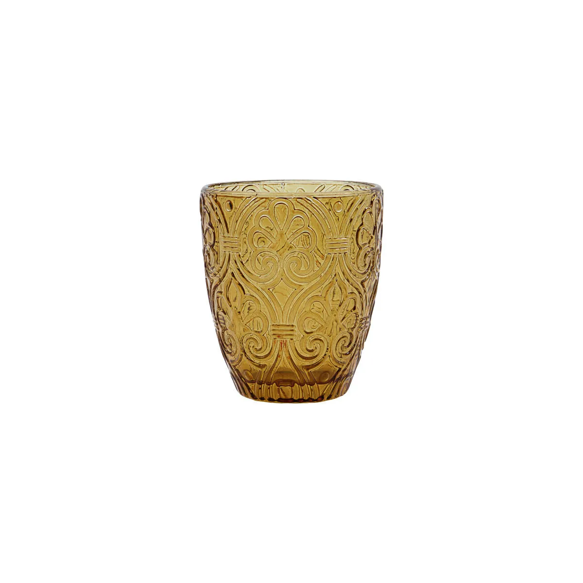 Set of Four Water Tumblers - Amber