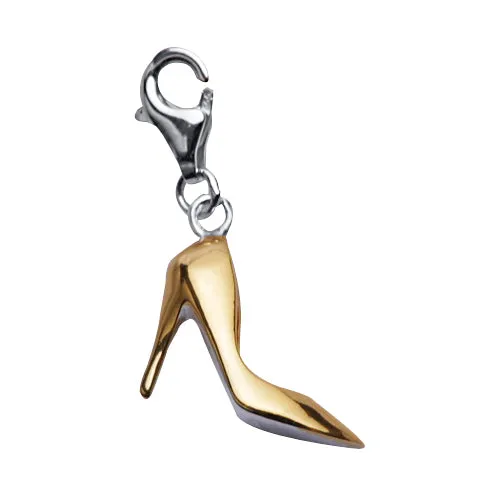 Silver & Gold Shoe Charm