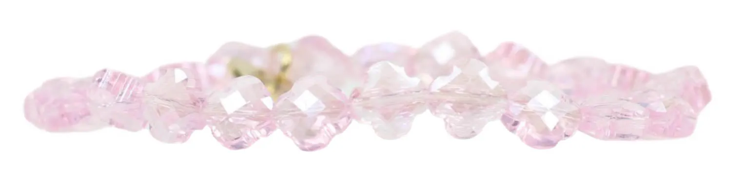 Stacker Stretch Bracelet - Pink Clover