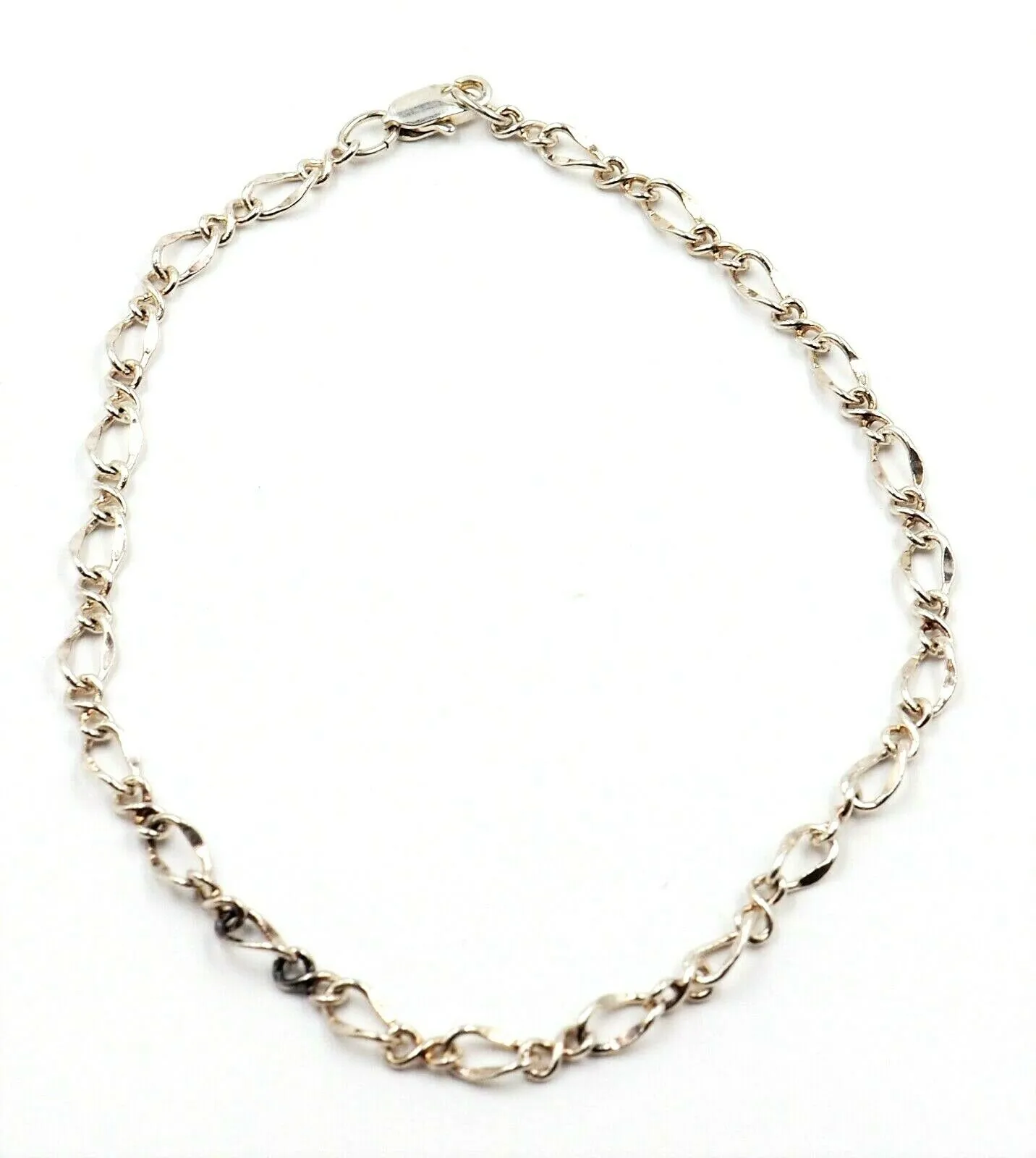 Sterling Silver Figaro Chain Bracelet - Length: 25cm - Fine Jewellery