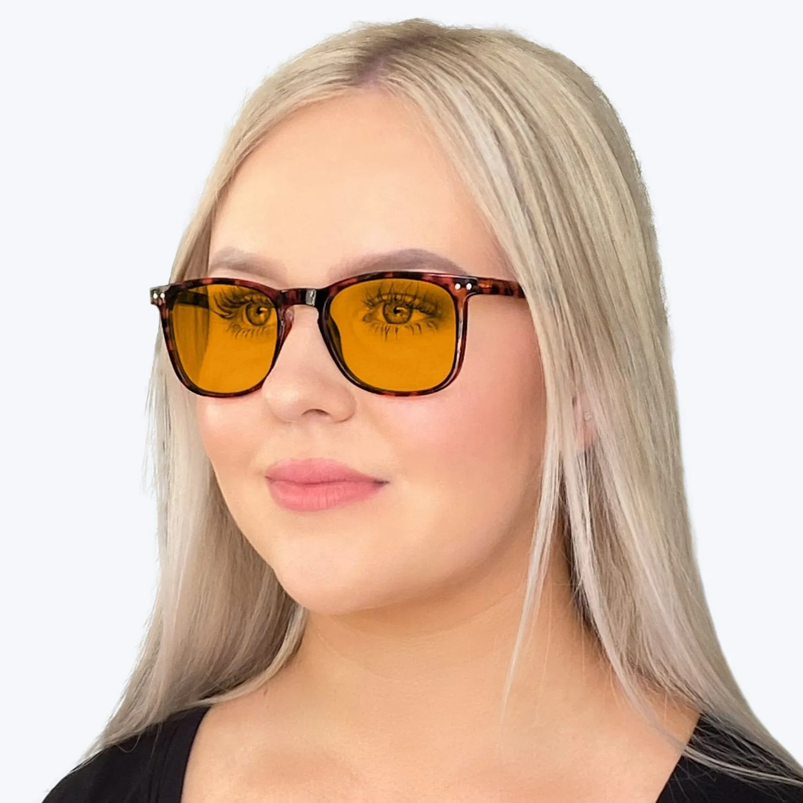 SunDown Taylor Blue Blocking Glasses - Tortoise - Readers