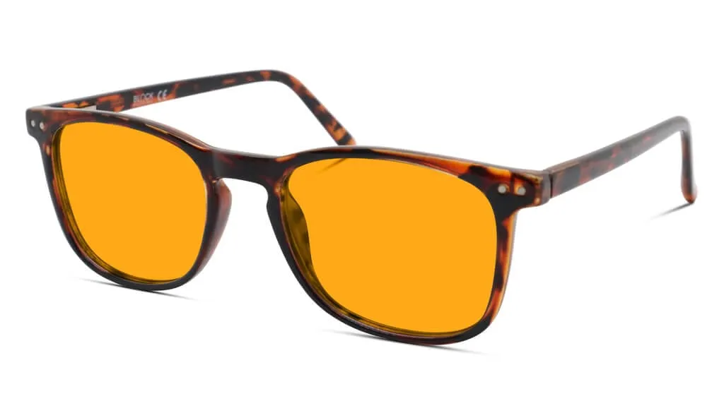 SunDown Taylor Blue Blocking Glasses - Tortoise - Readers