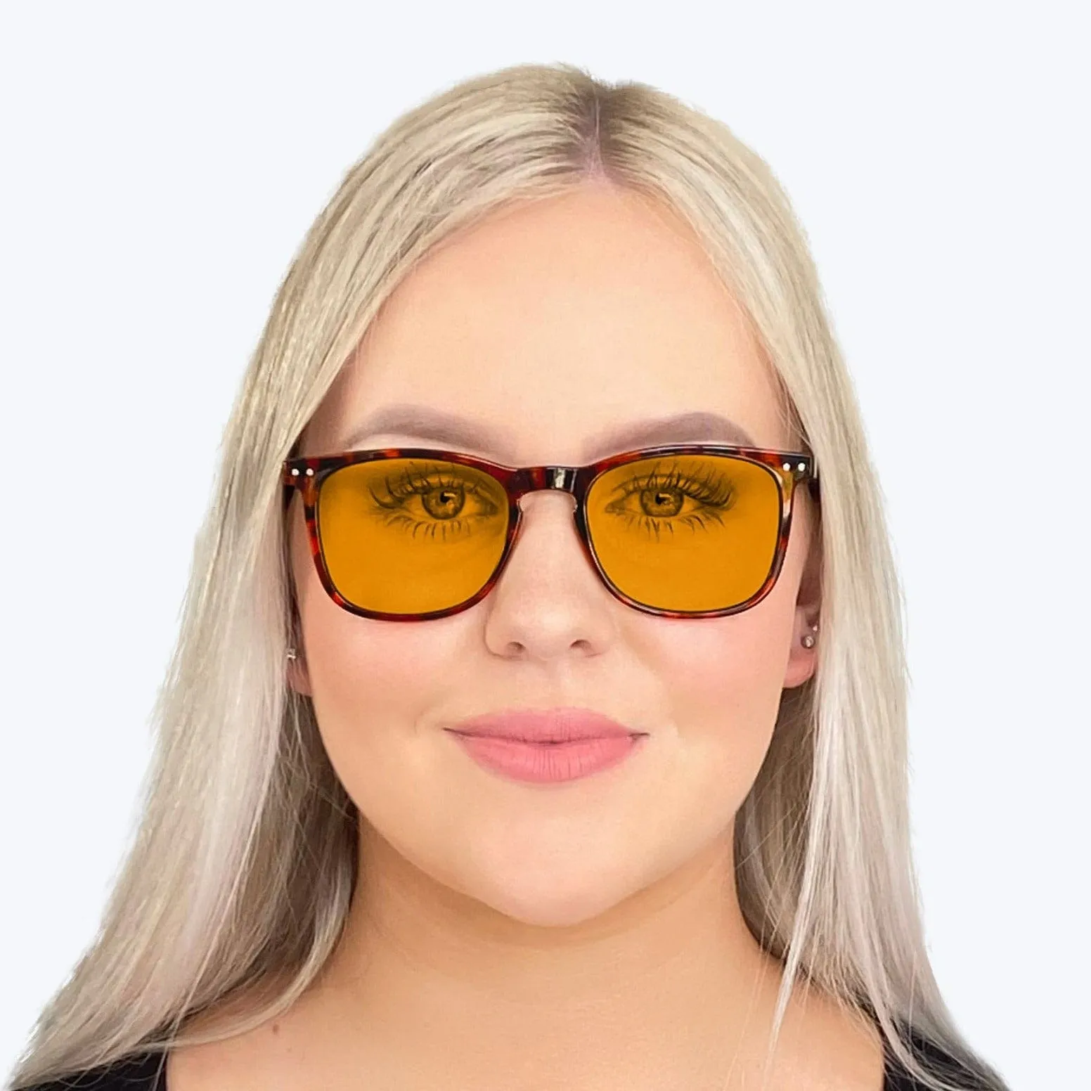 SunDown Taylor Blue Blocking Glasses - Tortoise - Readers