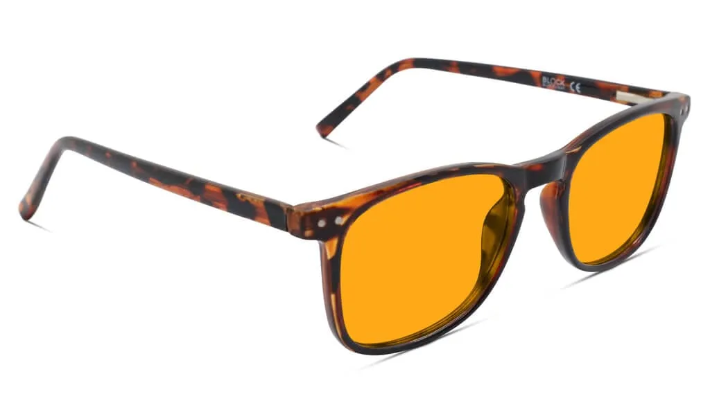 SunDown Taylor Blue Blocking Glasses - Tortoise - Readers