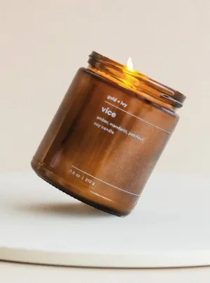 The Gold   Ivy Soy Candle - Vice