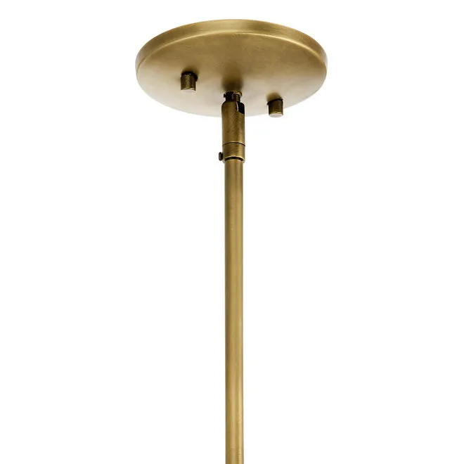 Thisbe 28 in. 6 Lights Chandelier Natural Brass Finish