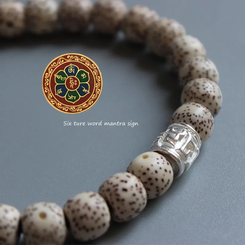 Tibetan Buddhist Handmade Moon-Star Bodhi Seed Bracelet