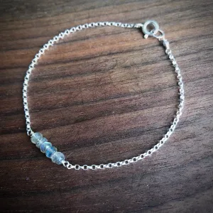 Tiny labradorite bracelet