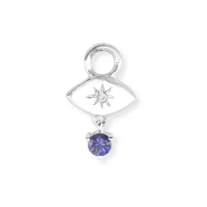 Vega Iolite Silver Charm