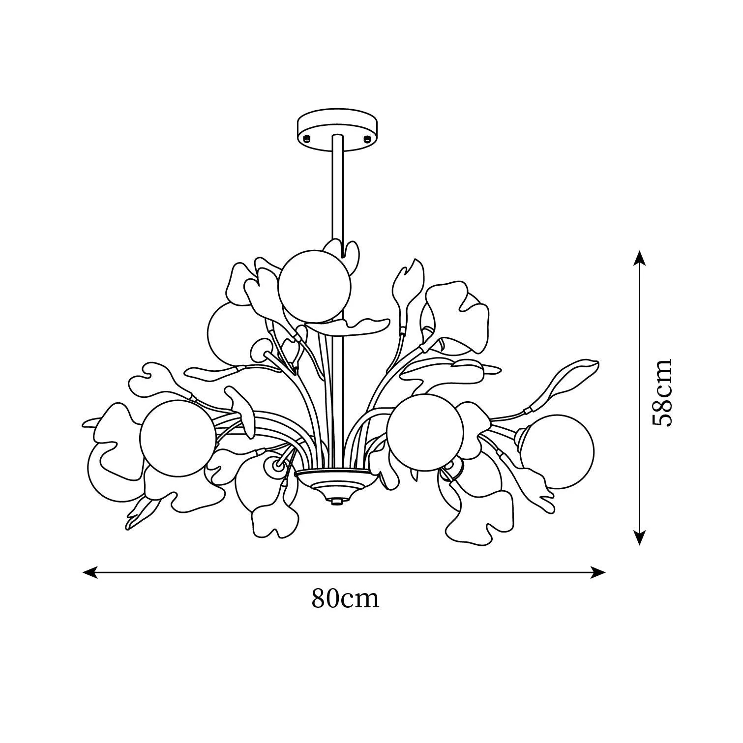 Vico Gingko Chandelier