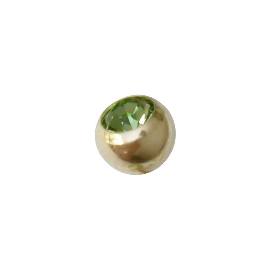 Zircon Gold Jewelled Ball