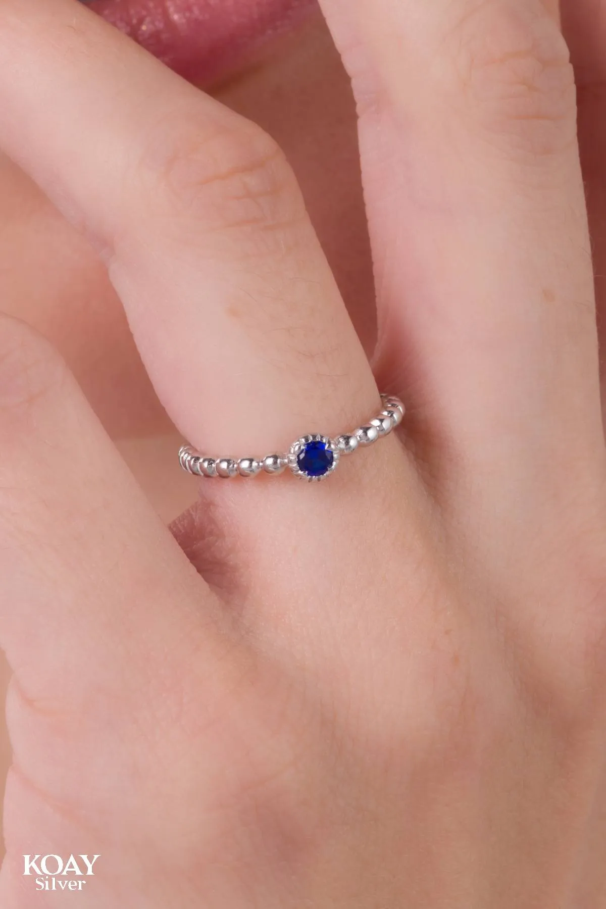 Zircon Ring (036-Blue)